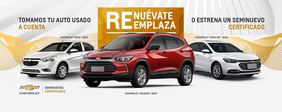 Aquí podrás elegir el seminuevo de tu preferencia ó también valuar tu vehículo para que lo tomen a cuenta y salgas estrenando tu nuevo Chevrolet.